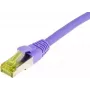 SYNERGY21 Patch-kaabel RJ45, CAT6A 500MHz, 30m, Lilla, S/FTP, TPE/LSZH (Ultraflex), AWG26, Cat.7 toorikuga