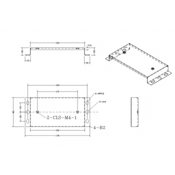 ALLNET seinakinnitusklamber bintec elmeg DECT-jaamale, valge (WM-BINTEC)