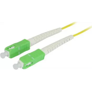 SYNERGY21 Fiiberoptiline paigalduskaabel 15m SC/APC-SC/APC 9/125µm OS2 G.657.A2 Simplex 2mm Paindetundlik Kollane
