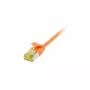 Synergy 21 Patch-kaabel RJ45 CAT6A 500MHz 5m Oranž U/FTP Slimline Ümmargune d=3,8mm TPE/LSZH (Superflex) AWG32 Cat.7 toorkaabliga