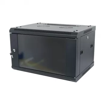 ALLNET SMA-Series 19 inch seinakapp 6U 1-osaline 450 mm sügavus must lamepakend