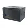 ALLNET SMA-Series 19 inch seinakapp 6U 1-osaline 450 mm sügavus must lamepakend