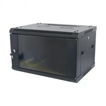 ALLNET 19 inch seinakapp 15U 1-osaline sügavus 450mm must lamepakend SMA seeria