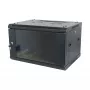 ALLNET 19 inch seinakapp 15U 1-osaline sügavus 450mm must lamepakend SMA seeria