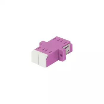 SYNERGY21 LC-LC Dupleks Multimood OM4 Fiiberoptiline Sidur, Erika Violet, PVC, Äärikuga, Ühepoolse Laserikaitse Luugiga