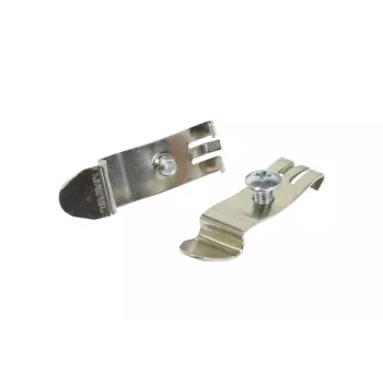 SYNERGY 21 Keystone DIN Rail Mounting Clamp, Universal, Screw-type, Metal, 1 Pair (S216385)