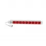 Synergy 21 ALLNET 19-tolline 1U toiteplokk 9x Schuko pistikupesa CEE7 IEC C14 pistikuga 10A 2m must