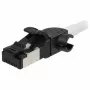 Synergy21 Patch-kaabel RJ45, CAT6A 500MHz, 1,0m, Valge, S/FTP, Slimline ümmargune d=4,5mm, TPE/LSZH (Superflex), AWG28, CAT7 toorikuga, pööratava pistikuga