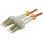 SYNERGY21 Fiiberoptiline paigalduskaabel 0,5m LC-LC Duplex OM2 50/125µm LSZH Oranž