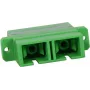 SYNERGY21 Fiiberoptiline sidur SC/APC Female to SC/APC Female Singlemode Duplex OS2 9/125µm PVC Roheline
