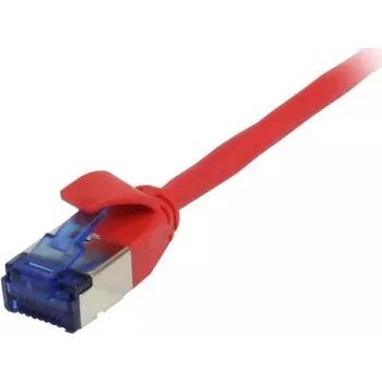 SYNERGY21 Patch Cable RJ45, CAT6A 500MHz, 7.5m, Red, U/FTP, Slimline Round d=3.8mm, TPE (Superflex), AWG32
