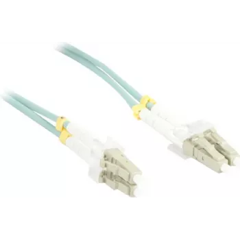 SYNERGY21 Fiber Optic Patch Cable 15m OM3 LC-SC Duplex LSZH Blue