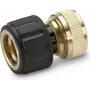 Kärcher Premium Line voolikuühendus veetõkkega - 1/2 inch ja 5/8 inch ühilduv, must/kollane