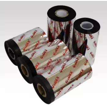 GODEX GWR745 Thermal Transfer Ribbon 110mm x 74m Wax/Resin Black (745.110.074.4.05) - Müüakse 15-pakis