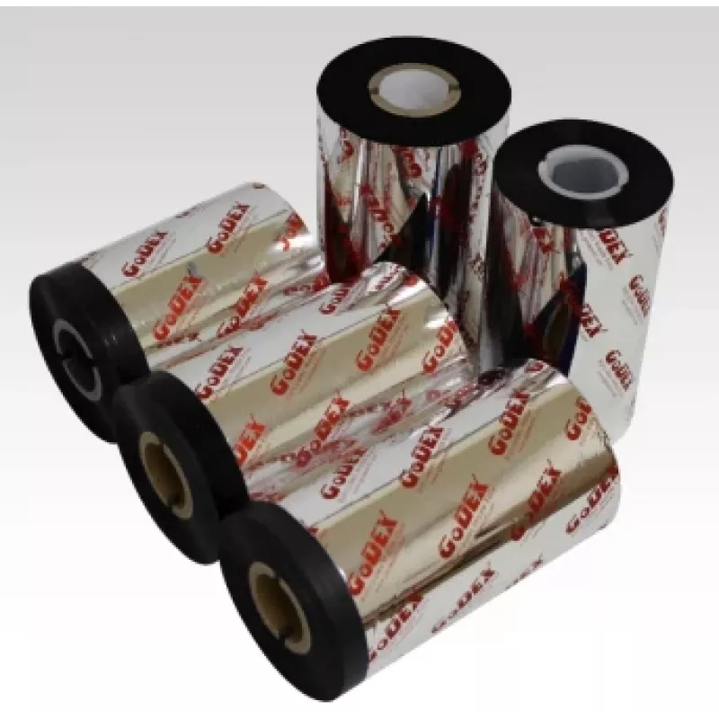 GODEX GWR745 Thermal Transfer Ribbon 110mm x 74m Wax/Resin Black (745.110.074.4.05) - Müüakse 15-pakis