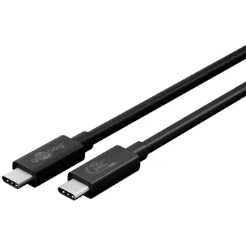 Goobay Sync & Charge USB-C kaabel, USB4 Gen 3x2, 240 W, 0,7 m