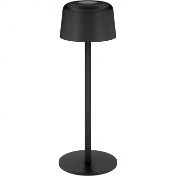 GOOBAY juhtmevaba LED laualamp, suurus S, 25 cm, must