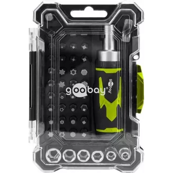 Goobay Tools 43-osaline täppiskruvikeerajate komplekt otsikutega (77842)