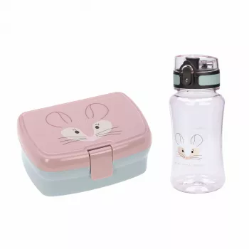 Lassig About Friends Chinchilla 2-osaline komplekt: Lõunakarp + Tritan pudel 460 ml
