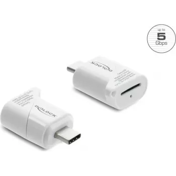 Delock Mini Card Reader USB Type-C for Micro SD Memory Cards