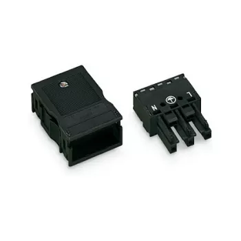 WAGO 770-103 WINSTA® MINI 3-poolne pistikühendus, must