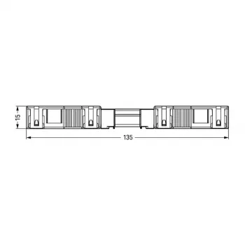 WAGO 770-113 Isospistik, sirge, 2-pooluseline, 250 V, must, WINSTA MINI