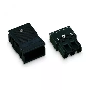 WAGO 770-113 Isospistik, sirge, 2-pooluseline, 250 V, must, WINSTA MINI