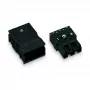 WAGO 770-113 Isospistik, sirge, 2-pooluseline, 250 V, must, WINSTA MINI