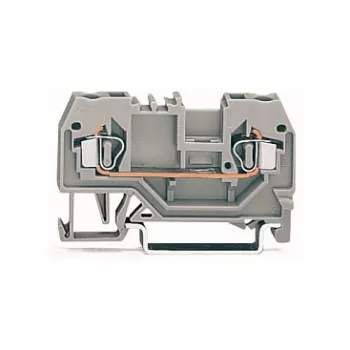 WAGO 280-901 Läbiv klemmliist, 2-juhiline, 2,5 mm², CAGE CLAMP, hall