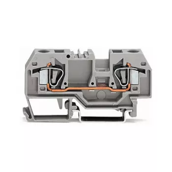 WAGO 282-901 3-juhiline CAGE CLAMP klemmliist, 10 mm², hall, DIN-35 rööpale