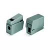 WAGO 224-101 1-juhiline 2-sõlmeline Push-in CAGE CLAMP klemmliist, 400 V, 24 A, 0,5-2,5 mm², läbipaistev/hall