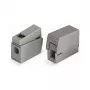 WAGO 224-101 1-juhiline 2-sõlmeline Push-in CAGE CLAMP klemmliist, 400 V, 24 A, 0,5-2,5 mm², läbipaistev/hall