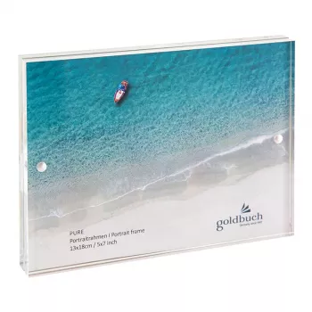 Goldbuch Pure läbipaistev akrüülklaasist üksik pildiraam 13 x 18 cm ristkülikukujuline 180 mm