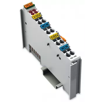 WAGO 750-455 4-kanaliline analoogsisendmoodul, 0,5 kV, 32 V, 12 bitti, 100 oomi