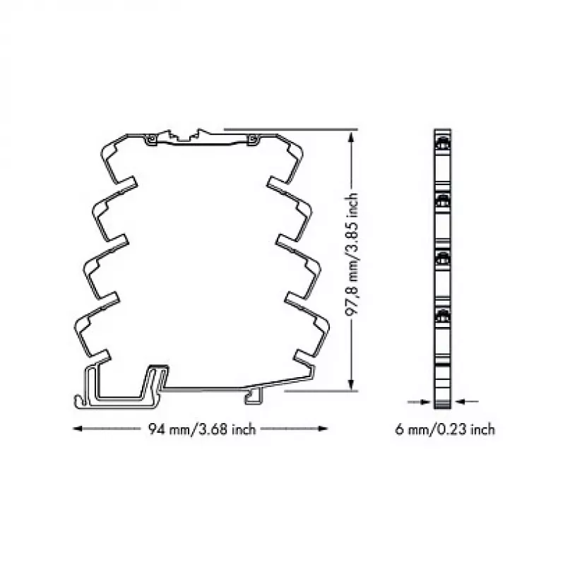 WAGO 857-800 Temperatuuriandur / Signaalimuundur, hall, -25 kuni 70 °C, 6 x 94 x 97.8 mm, 35.3 g