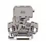 WAGO 281-611 TOPJOB® S Läbiv klemmliist, 3 ühenduspunkti, 6 mm², hall, DIN-35 rööpale