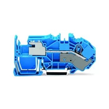 WAGO 2016-7714 TOPJOB S Läbiv klemmliist, 2-juhiline, Push-in, 1000V, 76A, hall, 0,5-25 mm², DIN-latt