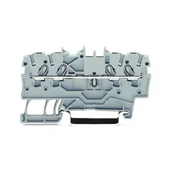 WAGO Läbiv klemmliist 4 mm², hall, 32 A, 800 V, CAGE CLAMP®