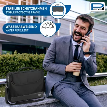 PEDEA BLACKLINE Sülearvutikott 15,6 inch (39,6 cm) Must