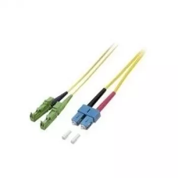 EFB Elektronik Fiiberoptiline Patch-kaabel E2000/APC – SC Single-mode OS2 9/125µm 15m Kollane