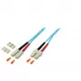 EFB Elektronik O7413.10 Duplex Jumper SC-SC 50/125 µm, 10 m, OM3, Türkiis
