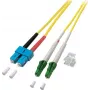 EFB-Elektronik Dupleks Jumper LC/APC-SC 9/125µ, OS2, LSZH, Kollane, 2.0mm, 3m