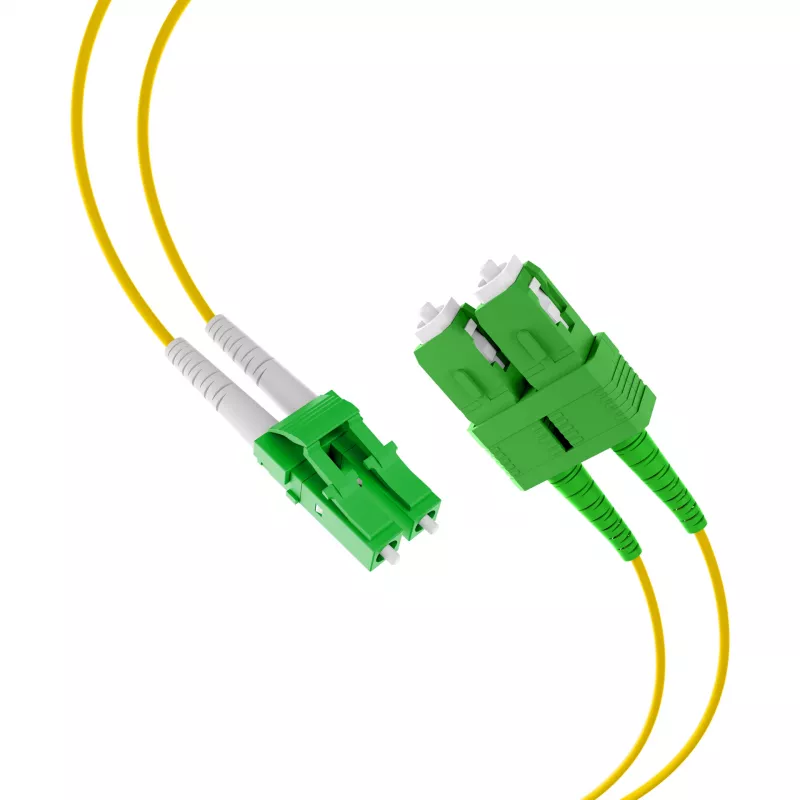 EFB Elektronik Duplex Patchkabel LC/APC-SC/APC OS2 G652D 1m LSZH 2mm kollane