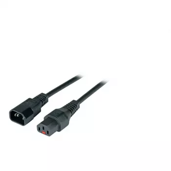 EFB-Elektronik IEC Lock toite pikenduskaabel C14–C13, 2,0 m, must (EK601SW.2)