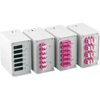 EFB Elektronik esipaneel 6 x SC-D, LC-Quad jaoks, 1,7 mm kruviaukudega