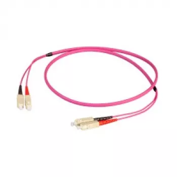 EFB Elektronik Duplex Jumper SC-SC 50/125 µm OM4 LSZH Erika Violet Flat Twin 3x5mm 10m