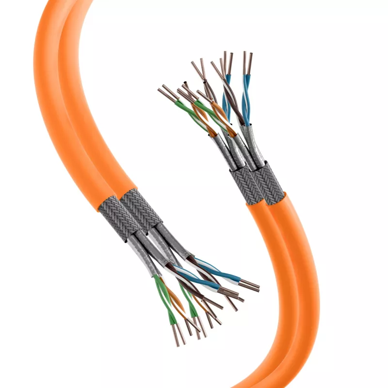 EFB Elektronik MK7100DX.500-CPR Cat7a S/FTP LSZH andmekaabel 500 m Oranž