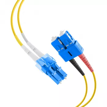 EFB Elektronik IPL-DF-LCUSCU-2-1000 Fiiberoptiline paigalduskaabel, OS2, 10 m, LC/SC, Dupleks, LSZH, Kollane