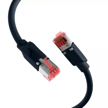 EFB-Elektronik RJ45 Patch-kaabel Cat.6A S/FTP LSZH Draka UC900 TM21 Must 40m