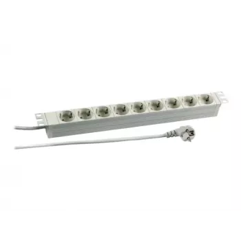 EFB Elektronik Koop PROFIversal toitejaotuspistikupesa (riiulisse paigaldatav) - AC 250 V - Sisend: CEE 7/7 - Väljund: 9 x CEE 7/3